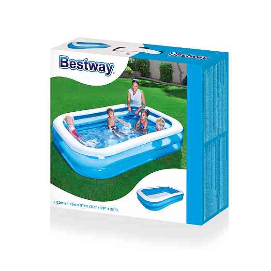 Надувной детский бассейн Bestway 54006 262 х 175 х 51см Киев