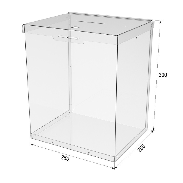 Ящик EKOSTAR с замком для пожертвований и сбора денег 250x200x300. Объем 15 литров Киев - изображение 4