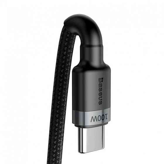 Кабель Baseus Cafule PD 2.0 100W Type-C to Type-C 20V 5 A CATKLF-ALG1 (Чорний, 1м) Николаев
