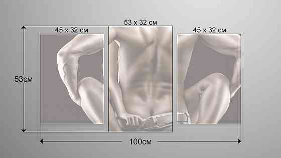 Модульная картина Страсть  (53x100см)  Art-67_3 Киев