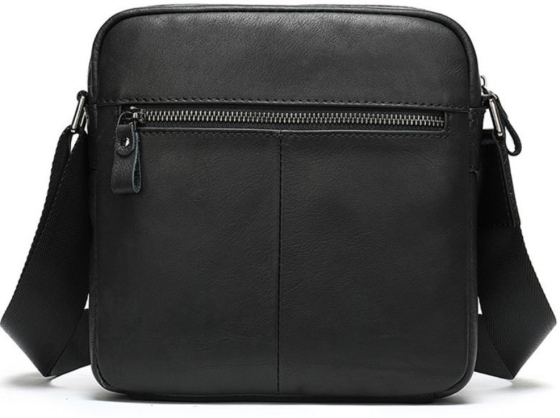 Компактная сумка через плечо из кожи Vintage 20034 Черная Киев