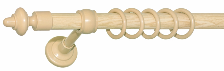 Карниз трубчастий для штор металопластиковий ø28 мм (світлий дуб) 2, 2 Бровари - фото 3