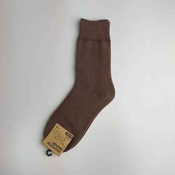 Теплі шкарпетки чоловічі махрові зимові Термо GM Textile Високі 41-46 Коричневий Суми