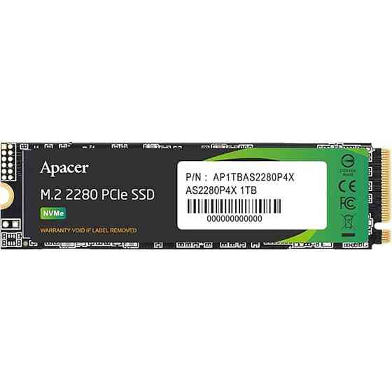 Накопичувач SSD 1TB Apacer AS2280P4X M.2 PCIe 3.0 3D TLC (AP1TBAS2280P4X-1) M.2 2280 Харьков
