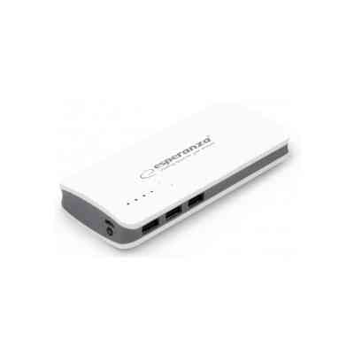 Батарея універсальна Esperanza 8000mAh input/Micro-USB, output/3*USB, White/Grey (EMP106WE) Вінниця