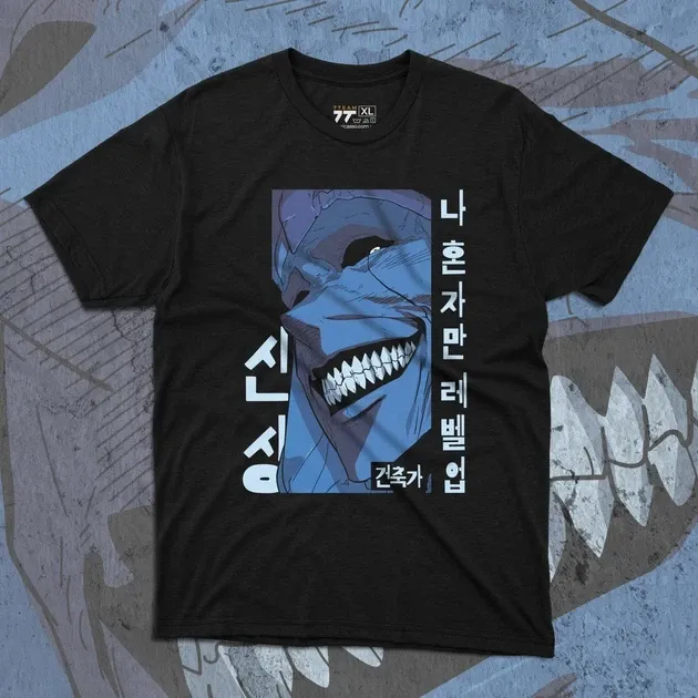 Футболка чоловіча з  принтом Solo Leveling Statue of God 2 Розмір 48 Дніпро - фото 1