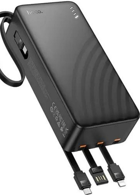 Павербанк 30000mAh з вбудованими кабелями HOCO J146B є ОПТ, дропшипінг. Киев - изображение 6