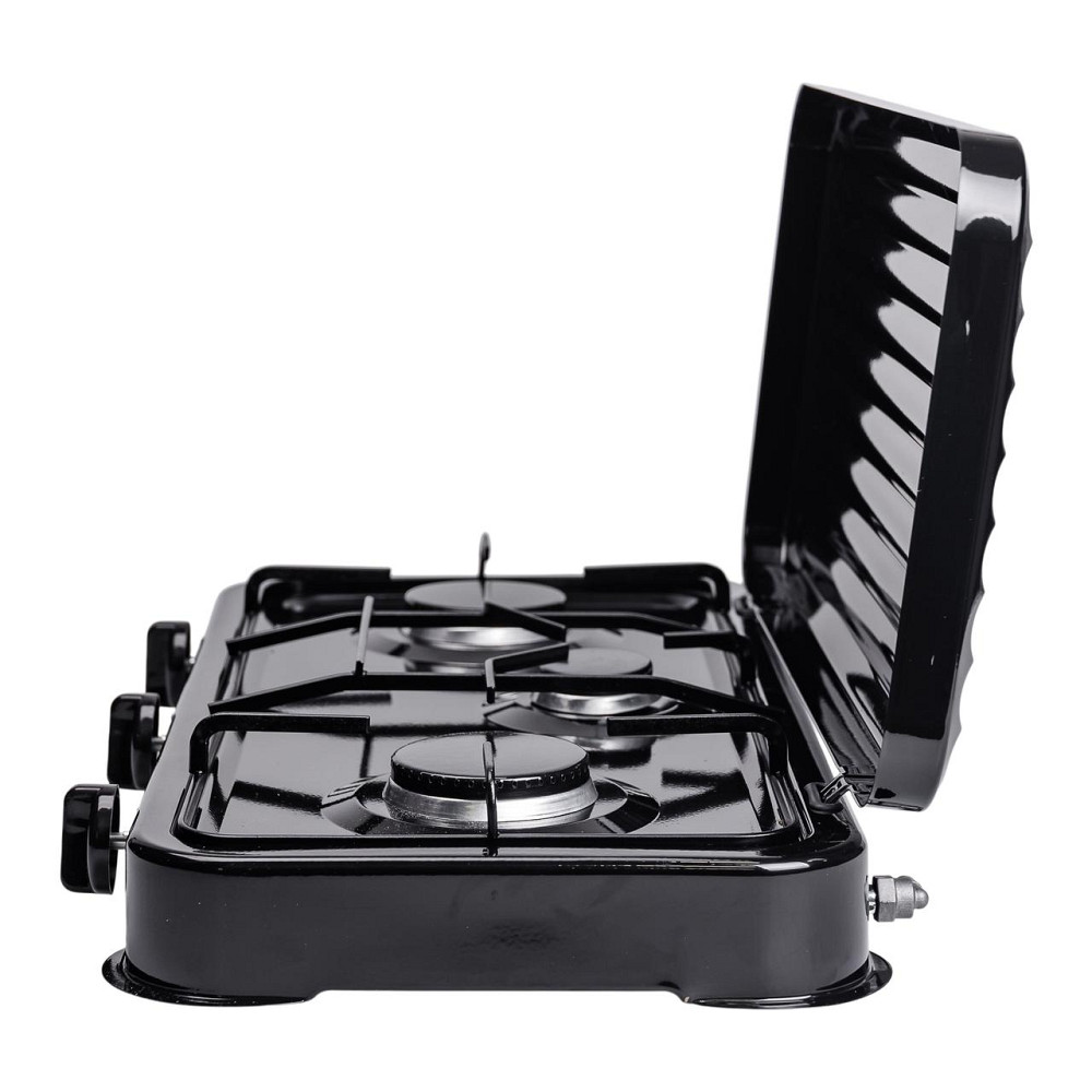 Настільна газова плита на 3 конфорки Sokany 5.5 кВт Чорна Lugi SK-6003B Коломия - фото 3