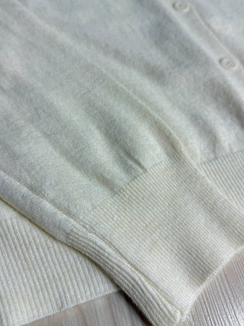 Кардиган женский A-N 82896-82897 однотонный на пуговицах универсальный, белый, one size Киев - изображение 16