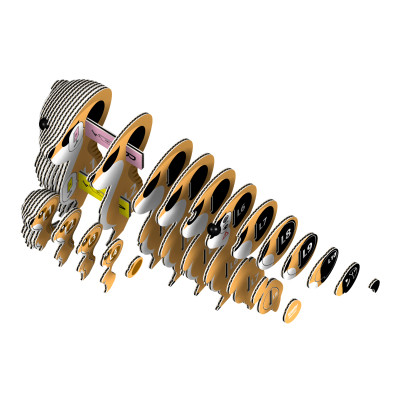 Пазл Eugy 3D Зоопарк Сурикат (XEG-046) Вінниця - фото 8