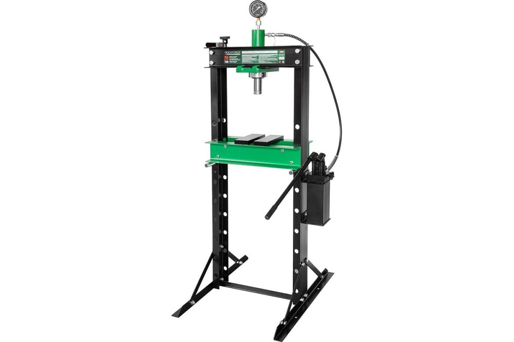 Прес гідравлічний 20т напольний з подвійним виносним насосом(ШВИДКО - ПОВІЛЬНО), (роб. в-а: 0-910ММ) ROCKFORCE Одеса - фото 1