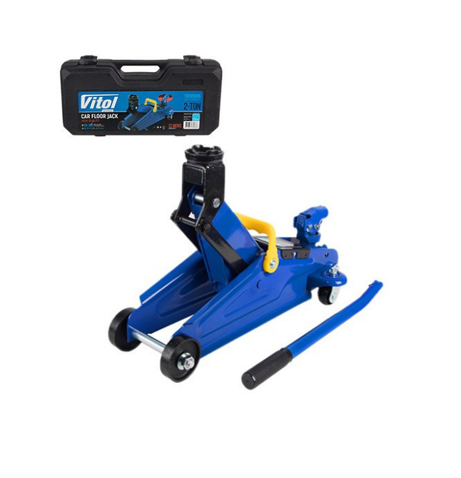 Домкрат подкатной 2т 8.5кг чемодан ДП-135340К 135-340мм с поворот. ручкой T820050RS Винница - изображение 1