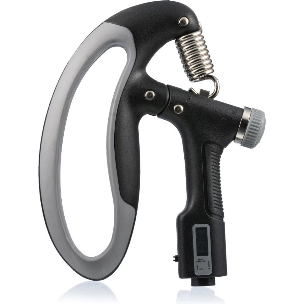 Еспандер кистьовий з лічильником PowerPlay PP-4403 з регульованим навантаженням 10-100 кг. Чорний Кам'янське - фото 1