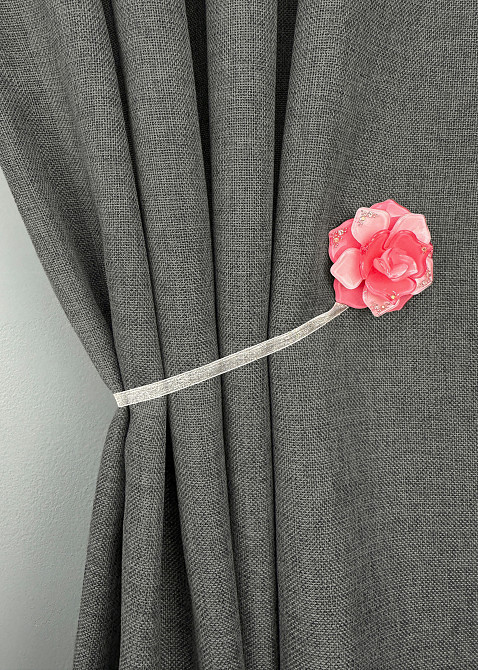 Магниты для штор и гардин Камелия набор 2 шт Розовый (81-311) Киев - изображение 5