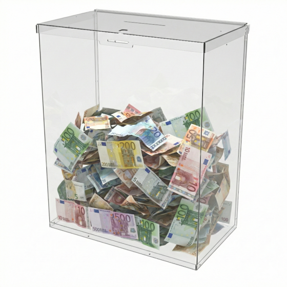 Ящик EKOSTAR с замком для пожертвований и сбора денег 400x230x500. Объем 46 литров Киев