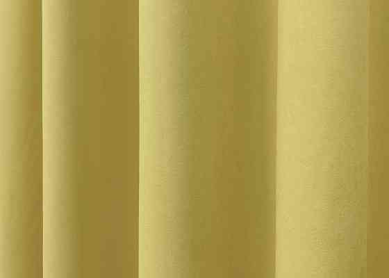 Комплект коротких штор VR-Textil Нубук однотонний № 1520ш Світло-золотистий 130х170 см 2 шт (35-0416) Київ