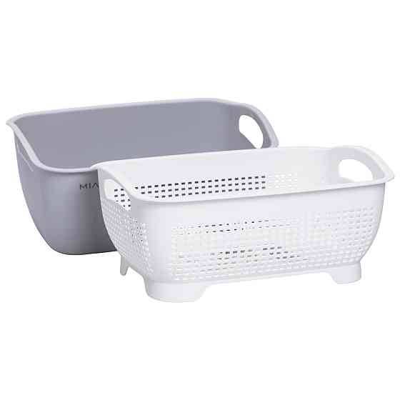 Корзина-друшлак 2 в 1 для овочів та фруктів, біла Київ