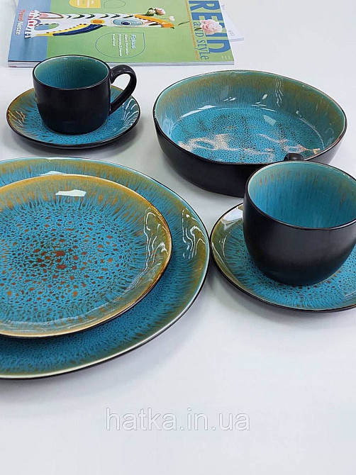 Набір чайний 4 чашки 4 блюдця Olens "Голандія" 300 мл кераміка для дому та ресторану 101-2319L/2316L Київ - фото 4