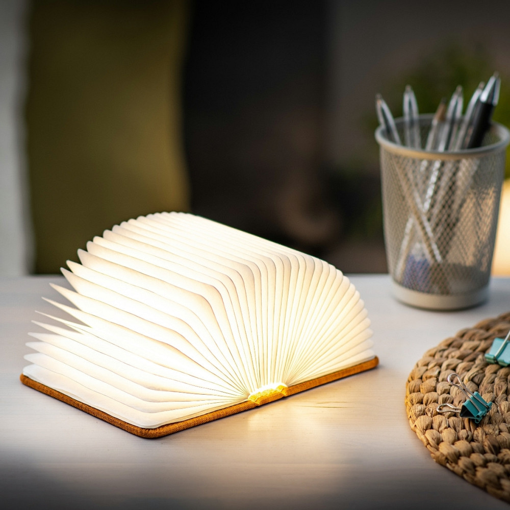 Світильник-книга на акумуляторі Gingko Mini Urban (Жовтогарячий) Вінниця - фото 3