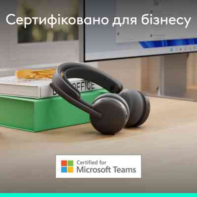 Наушники Logitech Zone Wireless 2 ES for Business Graphite (981-001493) Вінниця
