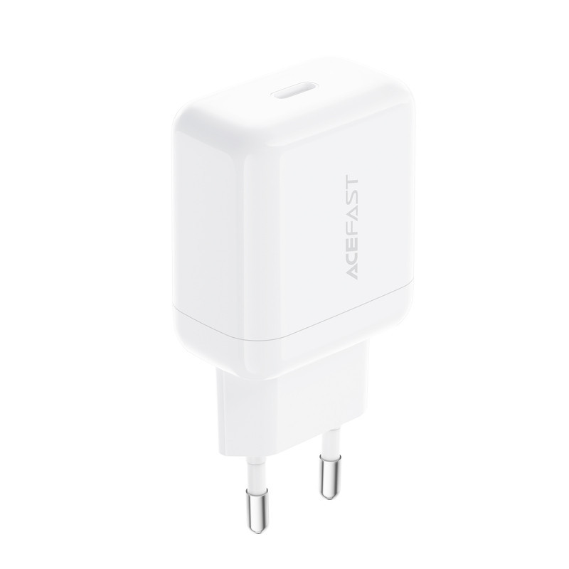 Сетевое зарядное устройство ACEFAST A130 PD20W single USB-C charger White Одесса - изображение 1