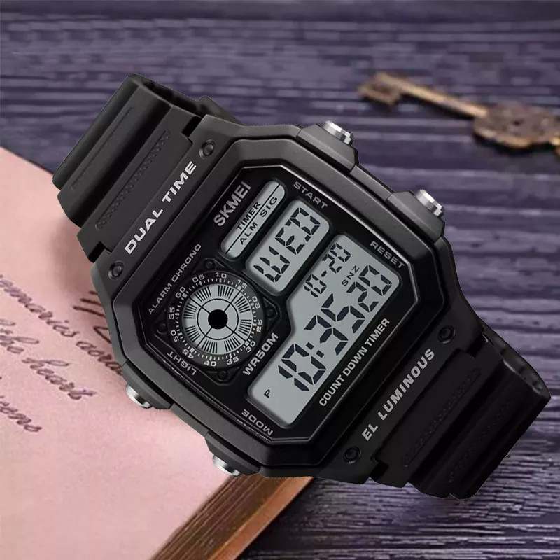 Годинник чоловічий водостійкий тактичний Skmei Arizona Чорний Вінниця - фото 6