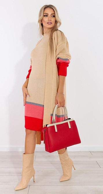 В'язаний костюм плаття з кардиганом з люриксом (46-48) Київ - фото 3