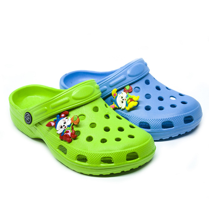Дитячі сандалі сабо крокси "Like Crocs" Блакитний W140211 Одесса - изображение 4