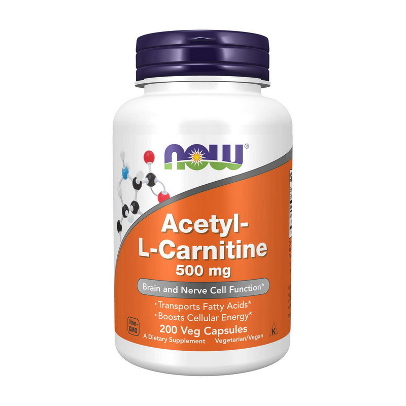Acetyl-L-Carnitine 500 (200 veg caps) Луцьк - фото 1