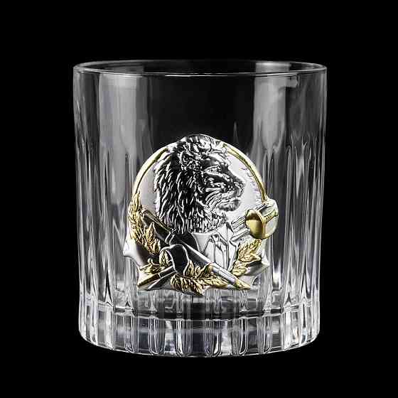 Набор бокалов для виски Директорский Boss Crystal (2 бокала) хрусталь декорирован серебром Киев