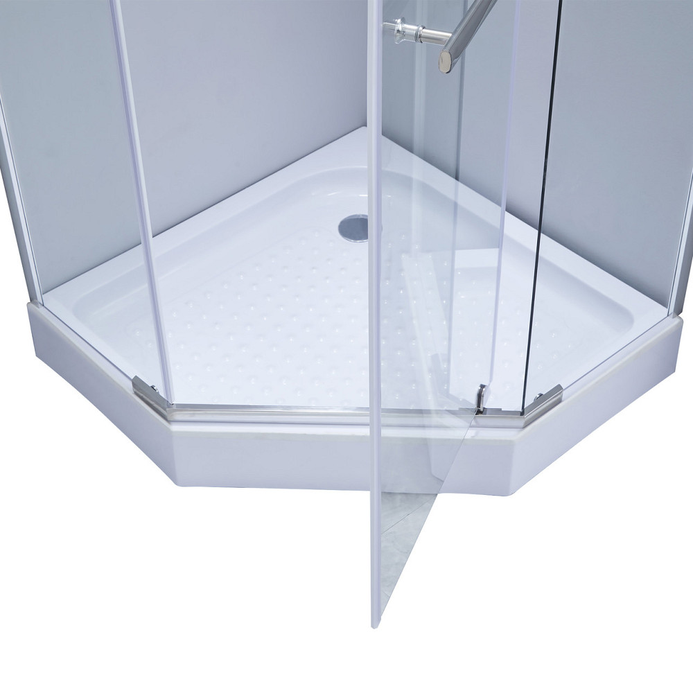 Душова кабіна Lidz Dozorca SC90x90.CRM.LOW.TR, скло прозоре 6 мм Київ - фото 13