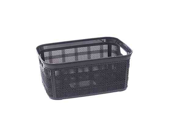 Кошик д/дрібн. JUTE прям. б/кр з/руч 21х14х10 2,5Л сірий/антрацит ТМ AKAY PLAS Київ