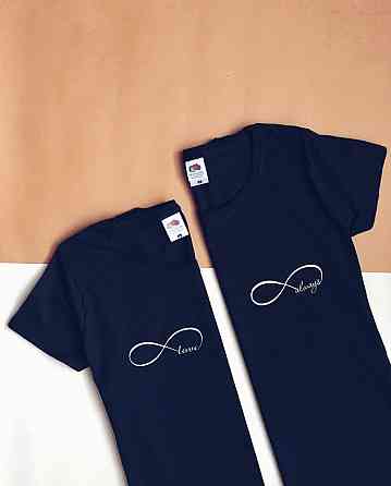 Парні футболки для хлопця та дівчини — Нескінченність Чернівці