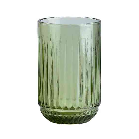 Набір скляних стаканів 6 шт. 450 мл зелених Київ
