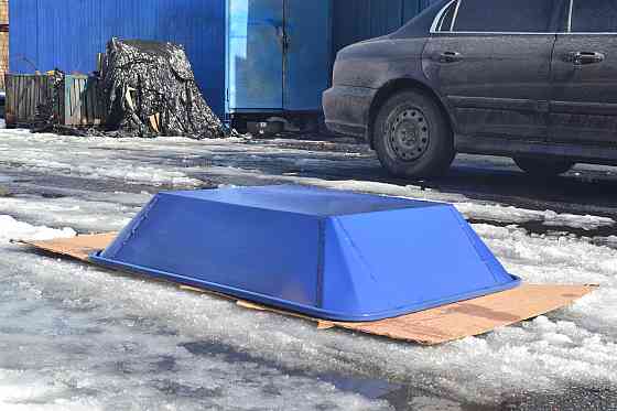 Корито для тачки Garden joys Синій 160л Металеве корито для тачки Корито для візка Будівельні корита Біла Церква