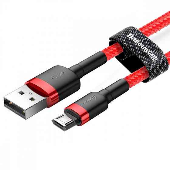 Кабель Baseus Cafule Micro USB 1.5A 2м серый/черный Львов