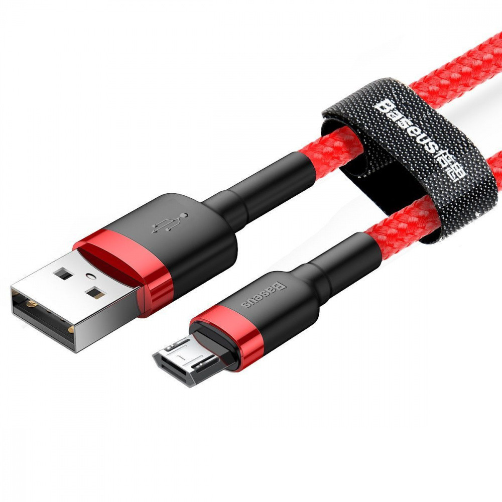 Кабель Baseus Cafule Micro USB 1.5A 2м сірий/чорний Львів - фото 6