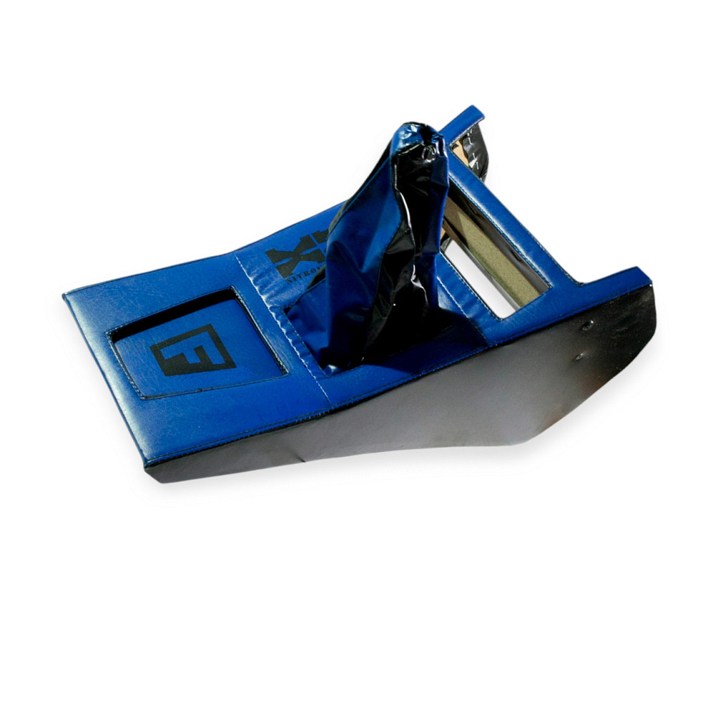 Консоль із чохлом КПП подовж. синя 2106 Мукачево - фото 1