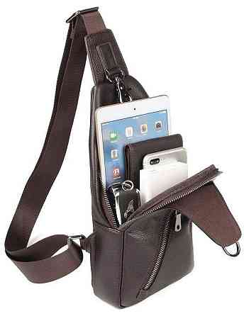 Сумка мужская через плечо Vintage 14952 Коричневая Киев