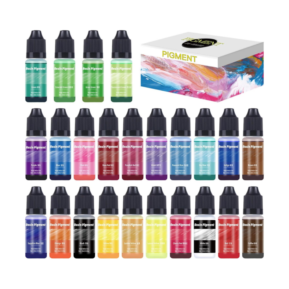 Жидкие пигменты для эпоксидной смолы, набор 15 цветов, прозрачные красители Каменец-Подольский - изображение 8
