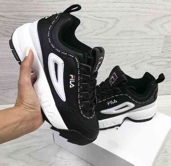 Кроссовки FILA Disruptor Чёрные Женские Кожаные Фила (размеры: 36,37,38,39,40) Видео Обзор Днепр