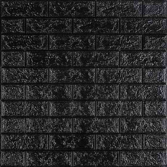 3D панель самоклеющаяся 700x770x3мм кирпич Черный (019-3) SW-00000584 Киев