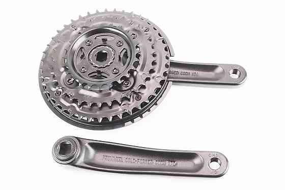 Шатуни "квадрат" 170мм, 42.34.24T MTB, алюмінієві, чорні TA-CN68 Київ