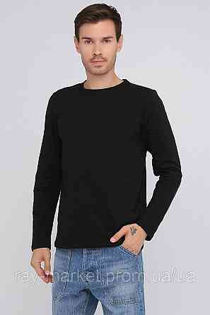 Лонгслив базовый Ray Basic мужской черный (U0103М-Black) 3XL Київ