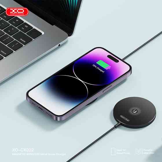 Бездротовий зарядний пристрій XO CX022 Magnetic Wireless Charger Type-C чорний Львів