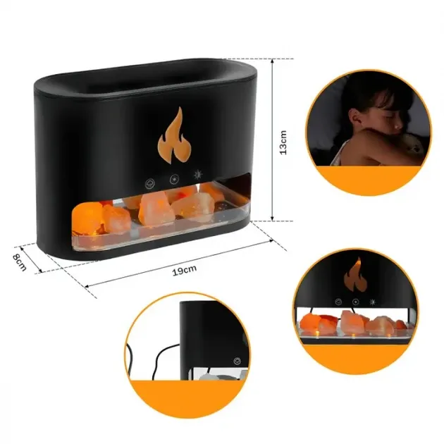 Лампа увлажнитель воздуха Docsal Flame 3в1 Одесса - изображение 3