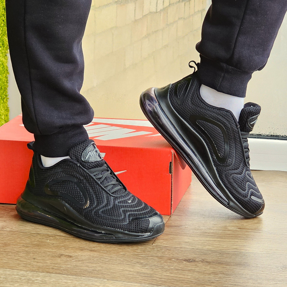 Кроссовки Nike 720 Чёрные Мужские Найк с Амортизацией кросовки (размеры: 40,41,42,43,44,45) Видео Обзор Днепр - изображение 3