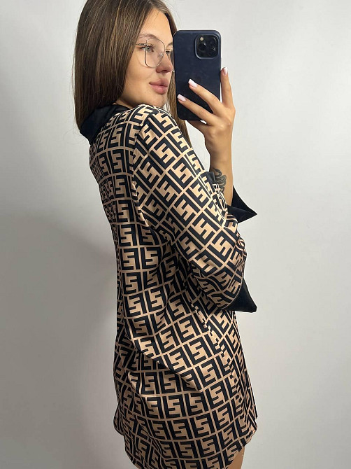 Ночная сорочка на пуговицах сатиновая Фенди S Харьков - изображение 4