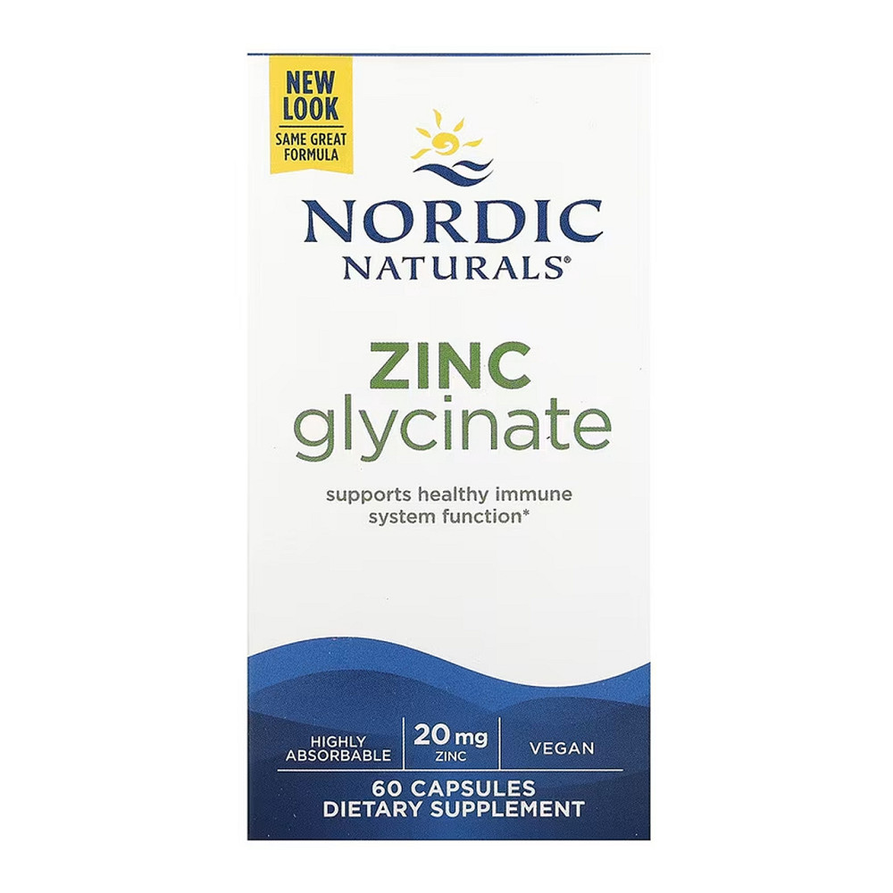 Цинк Nordic Naturals Zinc Glycinate 60 капс Київ - фото 2