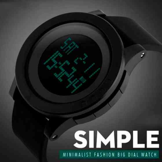 Чоловічий годинник Skmei 1142 Ultra Чорний Київ